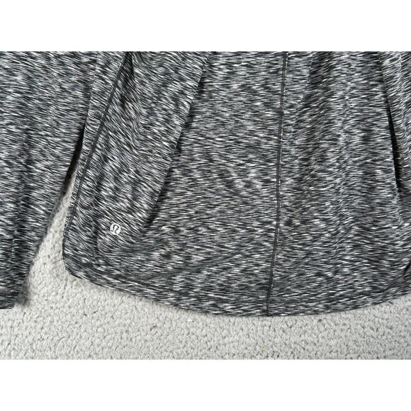 Lululemon Get Set Top Women 8 Black Shirt Long Sleeve Open Back Spaced-Out - Picture 7 of 8